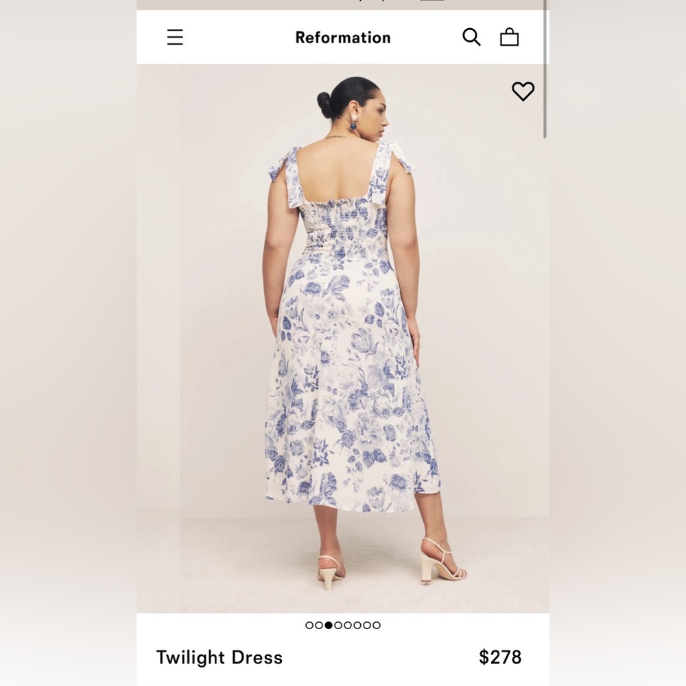 Reformation twilight Lucerne dress BNWT 12 - Picture 2 of 6